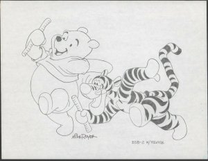 Winnie-the-Pooh Disney Pencil Drawing Concept Art - Tigger ESB-2 by Mike Royer