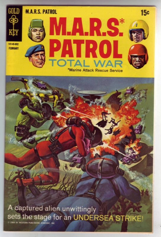 M.A.R.S. Patrol Total War #8 (Feb-69) VF+ High-Grade M.A.R.S. (Sgt. Joe Strik...