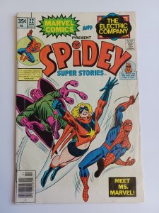 Spidey Super Stories #22 newsstand - Ms Marvel - 1977 - VG/FN