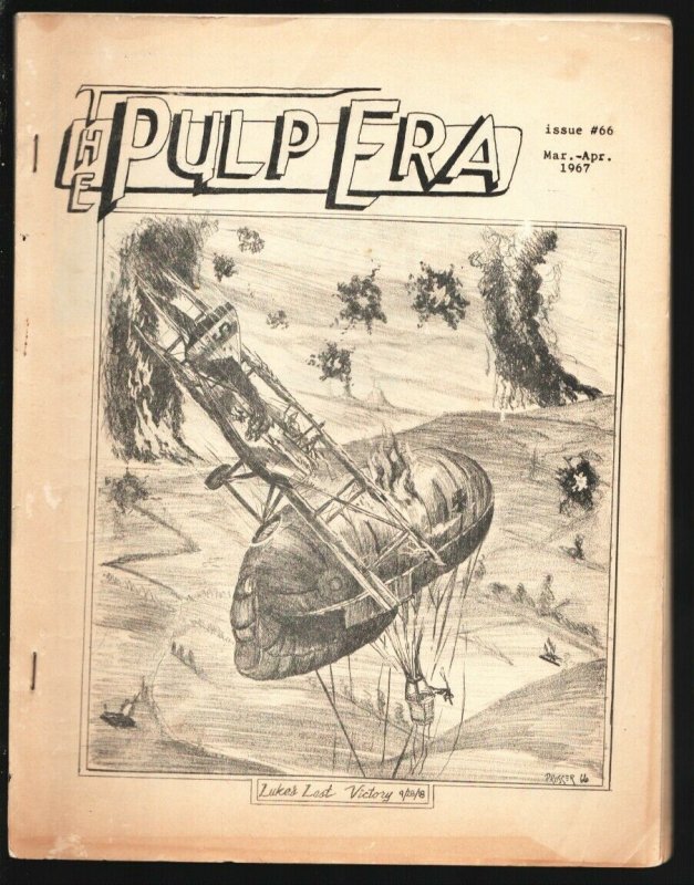 Pulp Era #66 3/1967-Early pulp fanzine-Flying Aces-Spider-Ace High Magazine &...