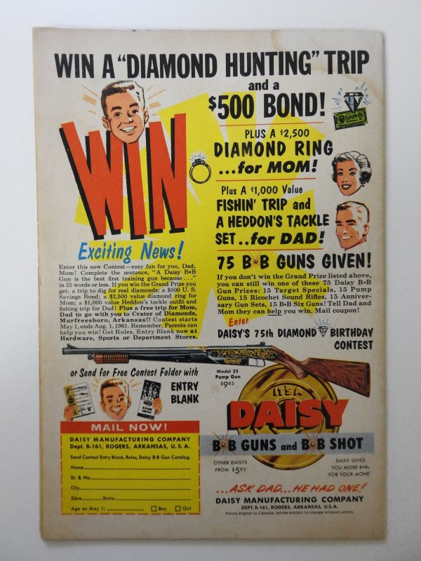 Mystery in Space #69 (1961) VG moisture stain, centerfold detached bottom staple