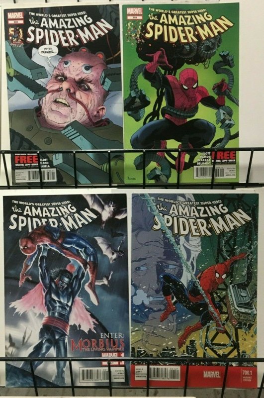 AMAZING SPIDER-MAN - MARVEL - #684-700.1B - 2012-14 FINE+ 17 ISSUES - LOT #2 
