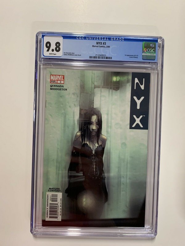 Nyx 3 Cgc 9.8 White Pages Marvel X-23