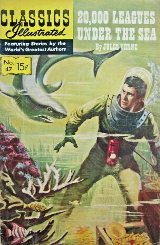 Twenty Thousand Leagues Under Sea Classics Illustrated Comic 1964 Silver Age FN