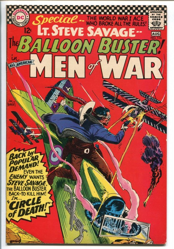 ALL-AMERICAN MEN OF WAR #116-1966-DC-LAST BALLOON BUSTER-vg