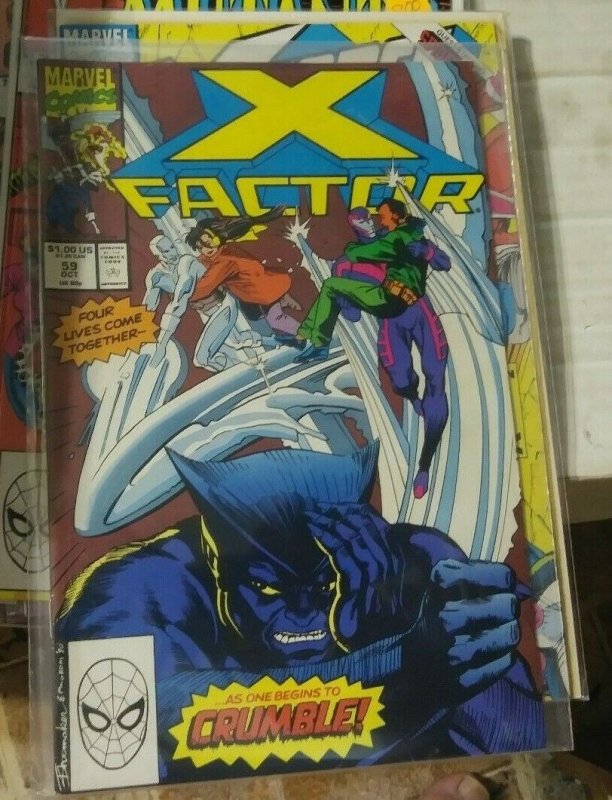 X-Factor  # 59 1990 marvel  CYCLOPS  BEAST   JEAN GRAY ARCHANGEL  XMEN