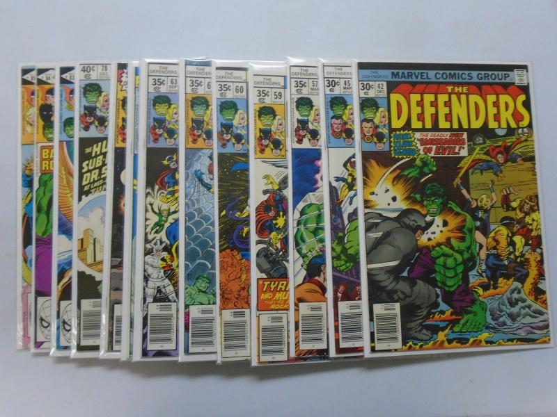 Defenders (1st Series) 19 Different #42-85 Average 7.5 Range 7.0-8.0 (1976-1980)