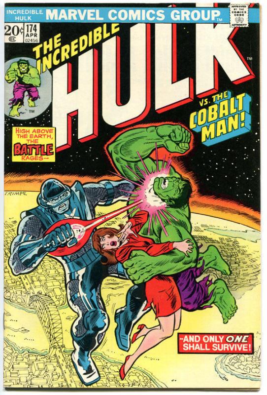 HULK #174, VF, Bruce Banner, Cobalt Man, Trimpe, 1968, Incredible,more in store