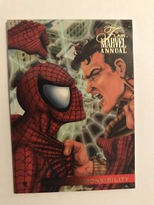 POWER & RESPONSIBILITY #61 card : Marvel Annual 1995 Flair NM/M base, Spider-Man