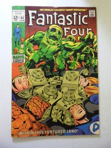 Fantastic Four #85 (1969) VG Condition 1/4 tear bc