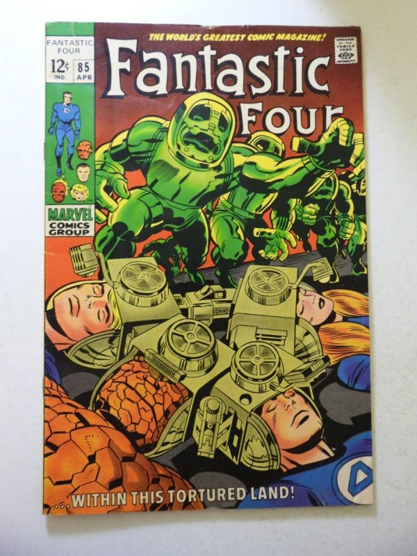 Fantastic Four #85 (1969) VG Condition 1/4 tear bc