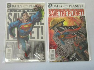 Superman Save the Planet Set #1 A and B 8.0 VF (1998) 