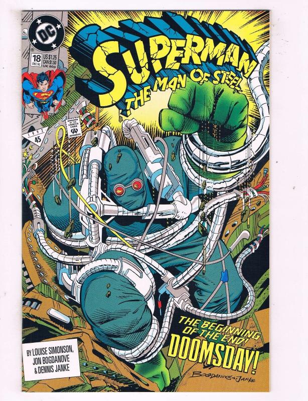 Superman Man Of Steel # 18 NM 1st Print DC Comic Book 1st Doomsday App. KEY TW13