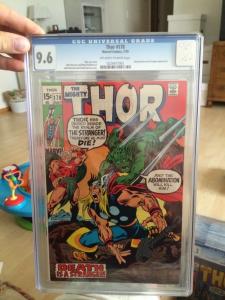 The Mighty Thor 178 Cgc 9.6 Looks 9.8 Off White White Pages Abomimation Stranger