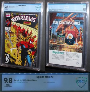 Spiderman #1  #2  #3  SET /  CBCS 9.8 NM-MT /  Todd McFarlane    1990