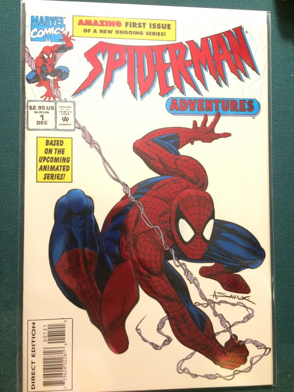 Spider-Man Adventures #1 metallic embossed cover
