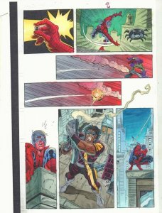 Spectacular Spider-Man #? p.8 Color Guide Art - Spider Tracker by John Kalisz