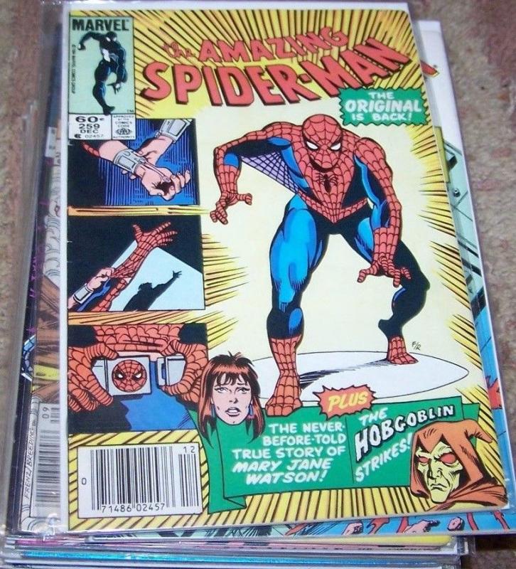 Amazing Spider-Man comic # 259  1984, Marvel hobgoblin+origin of  mary jane  KEY