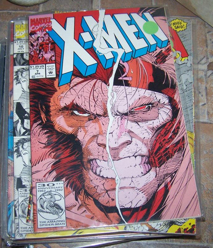 X Men  # 7 apr  1992 marvel  wolverine mavrick gambit psylocke jim lee