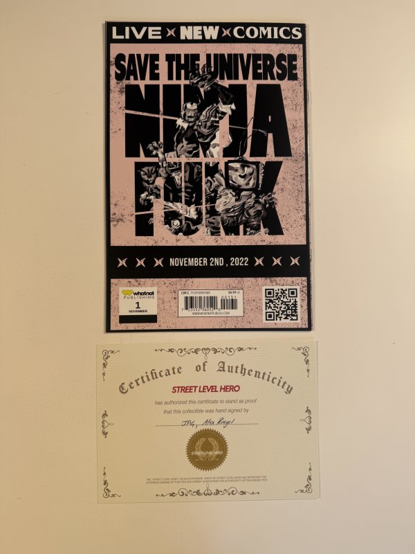 Ninja Funk #1 Cover 1C signed by JPG, Riegel with COA!