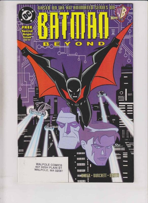 Batman Beyond #1 VF/NM free variant - special origin issue - wb kids - dc comics