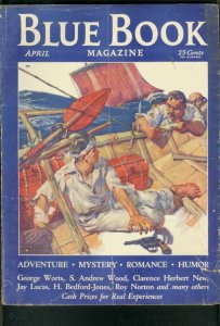 PULP:  BLUE BOOK PULP-APR 1932-AUSTIN BRIGGS---H BEDFORD JONES VG