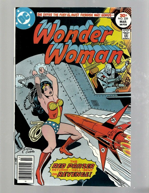 Lot Of 6 Wonder Woman DC Comic Books # 222 228 229 230 231 232 Batman Flash GK34