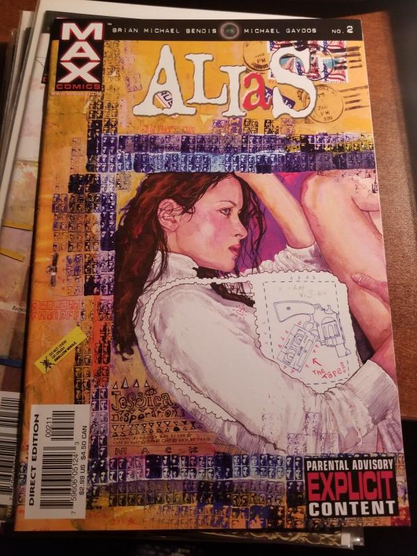 Alias #2, Jessica Jones  Marvel Comic Book  1st Print, 2001-NM