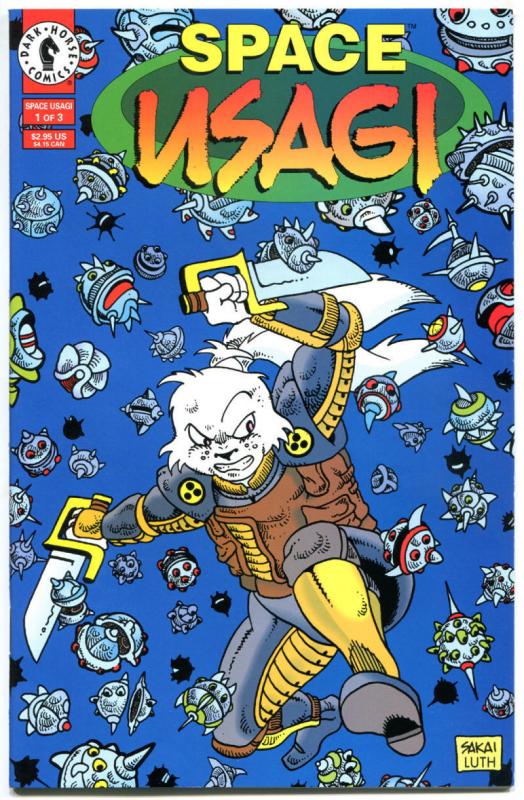 SPACE USAGI #1 2 3 Vol 1 2 & 3, VFNM, 1992 1993 1996, Signed Sakai, 9 issues