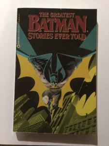 The Greatest Batman Stories Ever Told VF Very Fine 8.0 TPB