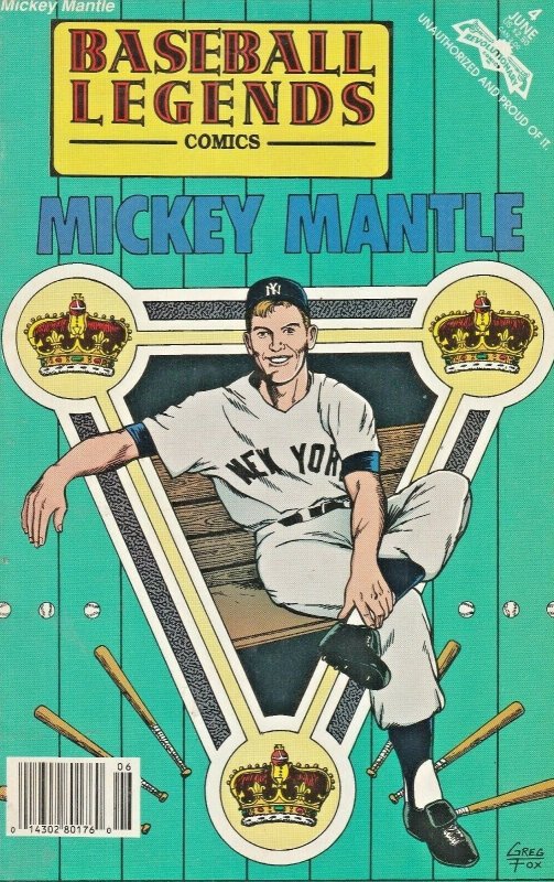 Baseball Legends #4 (Newsstand) FN ; Revolutionary | Mickey Mantle