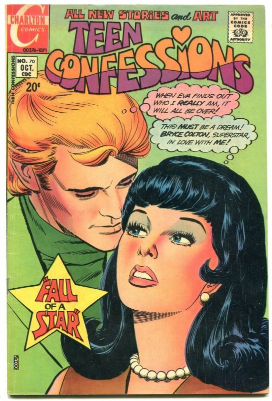 Teen Confessions #70 1971- Charlton Romances- Mod Fashions F/VF