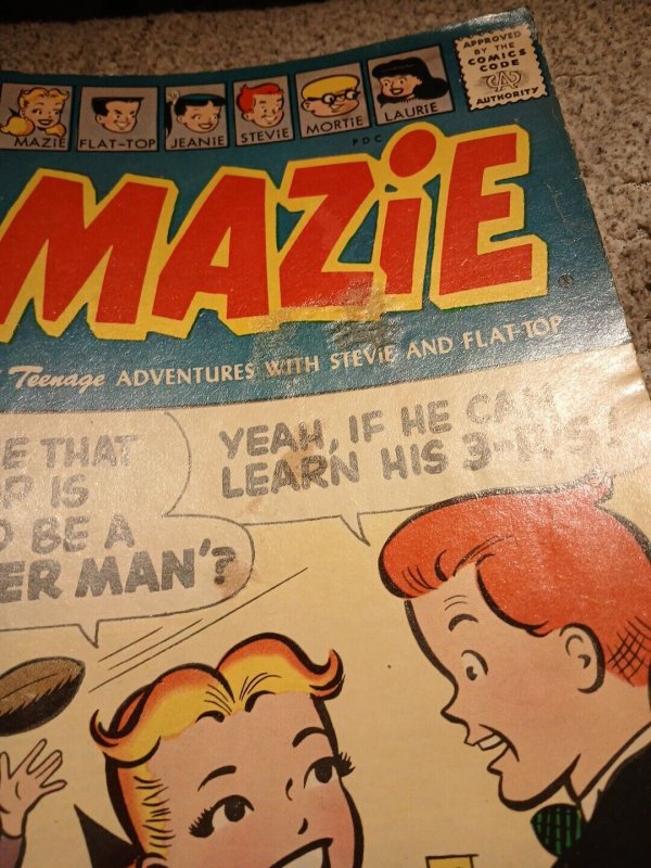 Mazie And Her Friends Stevie And Flat Top #19 Harvey Comics 1955 Golden Age Good