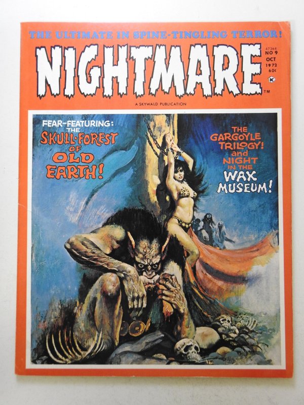 Nightmare #9 (1972) Beautiful Fine+ Condition! Skull-Forest of Old Earth!