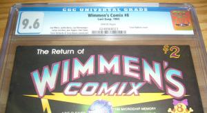 Wimmen's Comix #8 CGC 9.6 trina robbins cover - highest graded underground comix