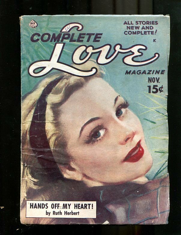 COMPLETE LOVE PULP-NOV 1950-GOOD GIRL ART-PIN UP STYLE! VG