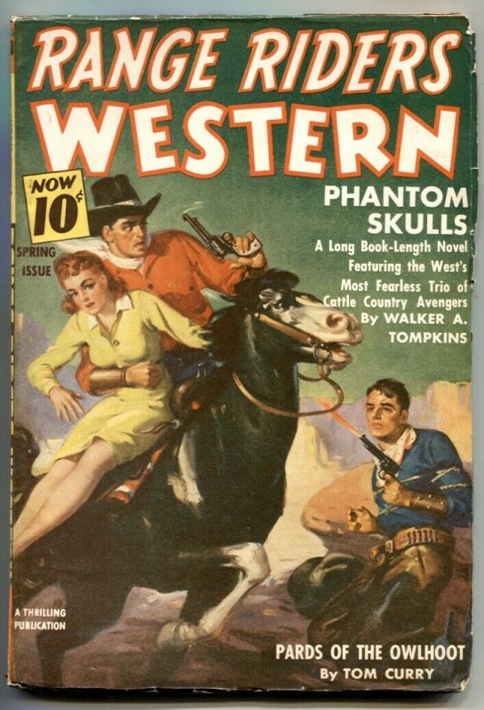 Range Riders Western Pulp Spring 1941- Phantom Skulls FN