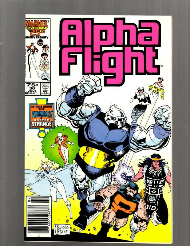 Lot of 12 Alpha Flight Marvel Comics #17 18 21 22 23 25 28 29 30 32 36 38 GB1