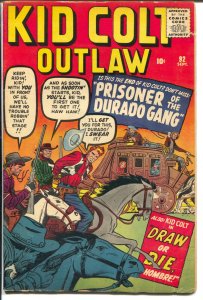 Kid Colt Outlaw #92 1960-Marvel-Jack Kirby-cover-VG 