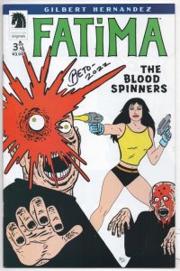 FATIMA #3, NM-, Signed by Beto / Gilbert Hernandez, Peter Bagge, 2012