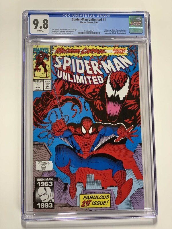 Spider-man Unlimited 1 Cgc 9.8 White Pages 1st Shriek Marvel