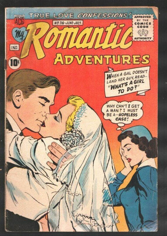 My Romantic Adventures #116 1961-ACG-Bride cover-Masquerade panels-Elusive is...