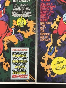 TOPPS COMIC SUPER DELUXE KIRBYCHROME BOMBAST + CAPTAIN GLORY SEALED POLY W/CARDS