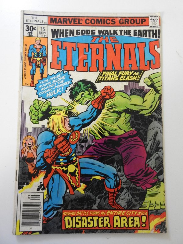 The Eternals #15 (1977) VG Condition moisture stain