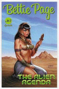Bettie Page Alien Agenda 2 Cover A Linsner Dynamite 2022 NM