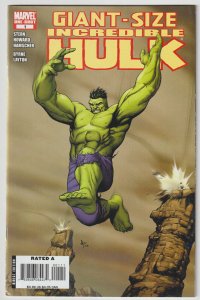 Giant-Size Incredible Hulk #1 (Jul 2008, Marvel), VFN (8.0), Angel & Iceman apps