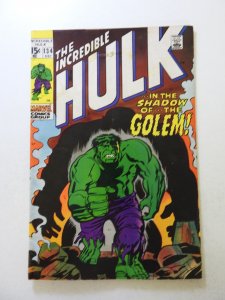 The Incredible Hulk #134 (1970) FN- condition stains front cover
