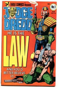 JUDGE DREDD #1 1983-Brian Bolland cover-comic book