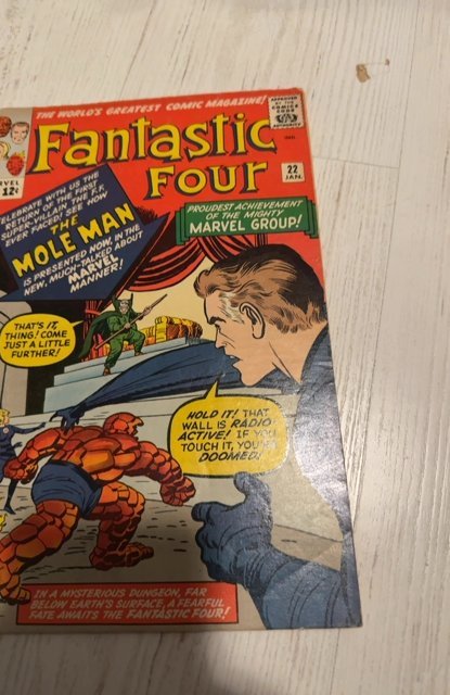 Fantastic Four #22 (1964)the mole man attacks