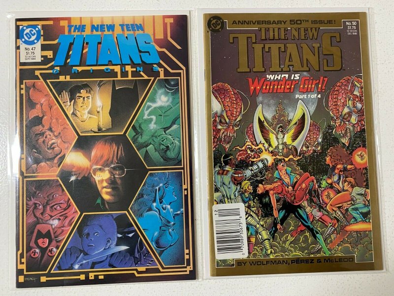 New Teen Titans lot 42 diff from:#1-50 avg 8.0 VF (1984-88)